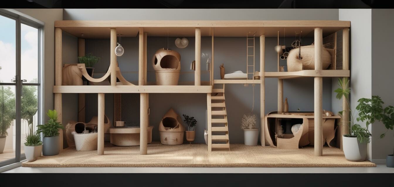 Custom-made cat condo design