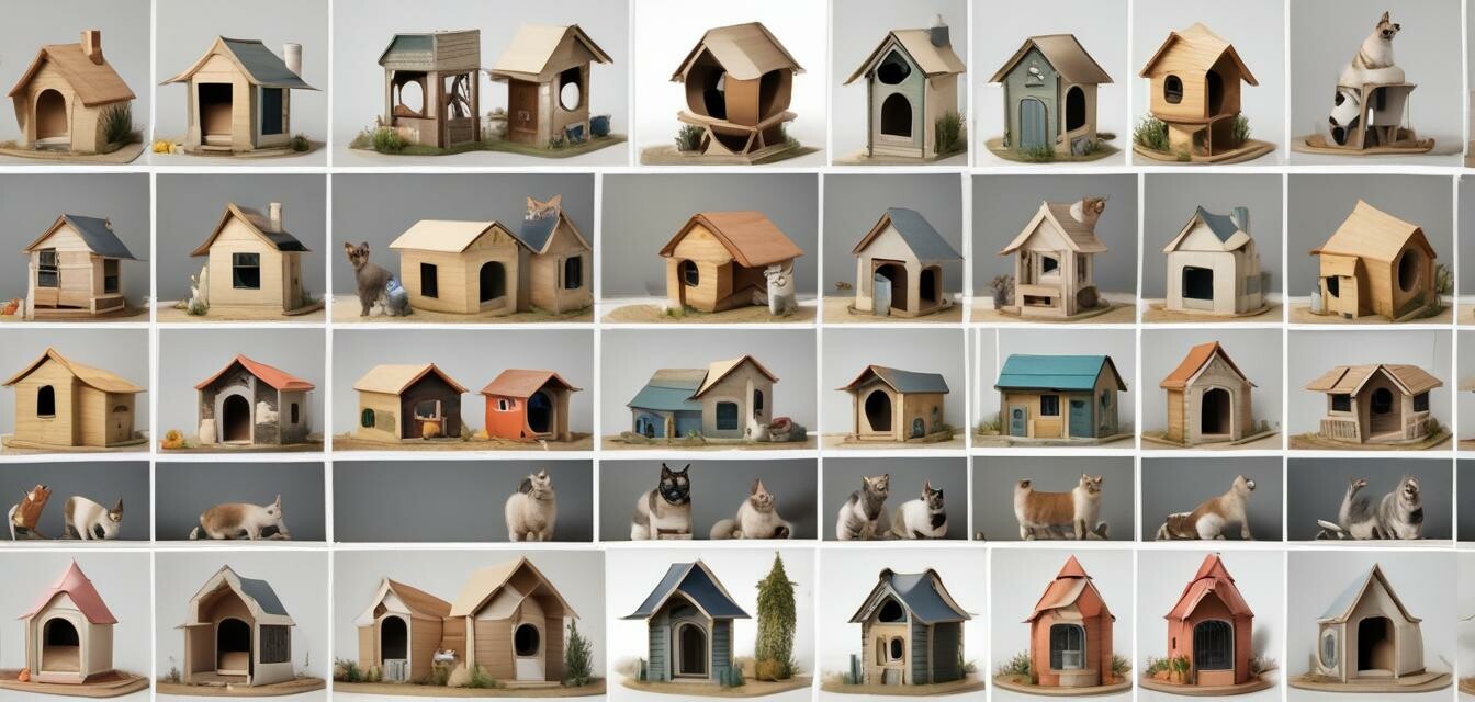 Types of cat houses and condos