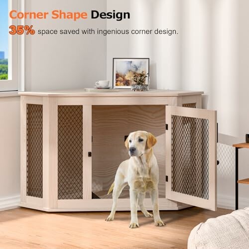 Corner Dog Crate Furniture