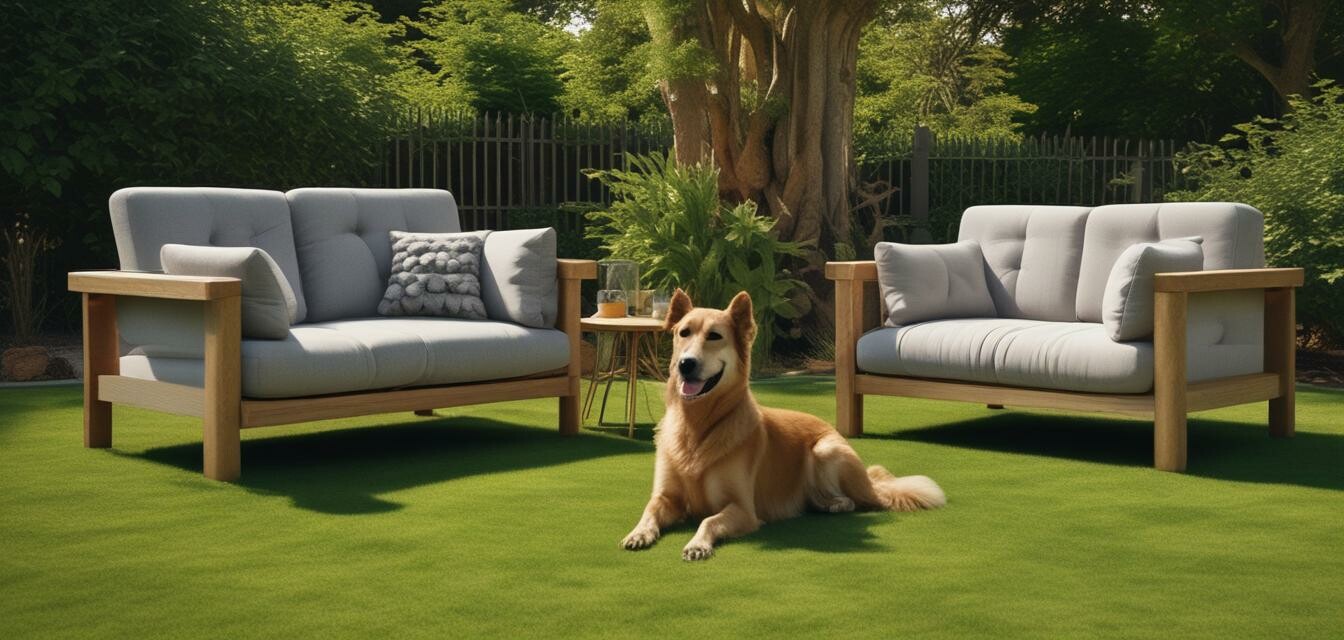 Outdoor recycled pet furniture showcasing style and sustainability