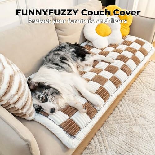 FUNNY FUZZY Pet Couch Cover