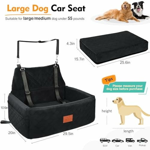 NEEZUKAR Dog Car Seat